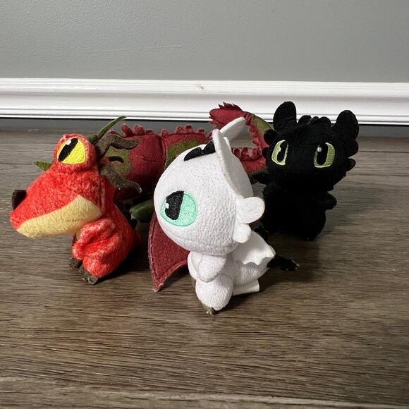 How To Train Your Dragon Plush Set of 4 Mini Dragon Plush - Picture 2 of 5